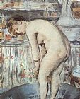 Eduard Manet Wall Art - Woman in a Tub